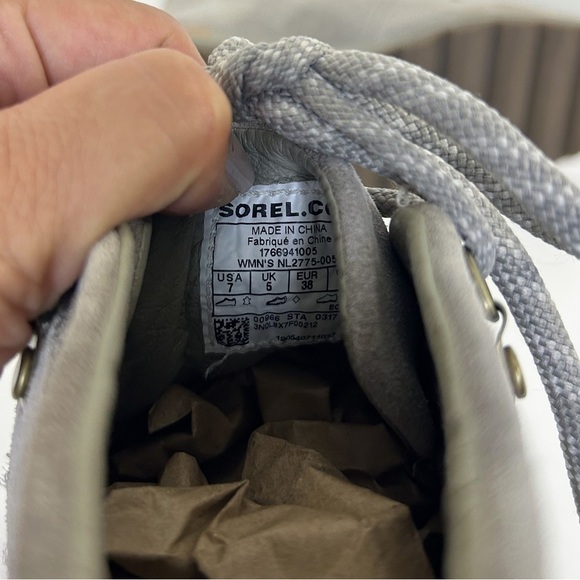 SOREL Tan Sneakchic Alpine Kettle Boots Lace up Sneakers Ankle Booties size 7 - Picture 10 of 10